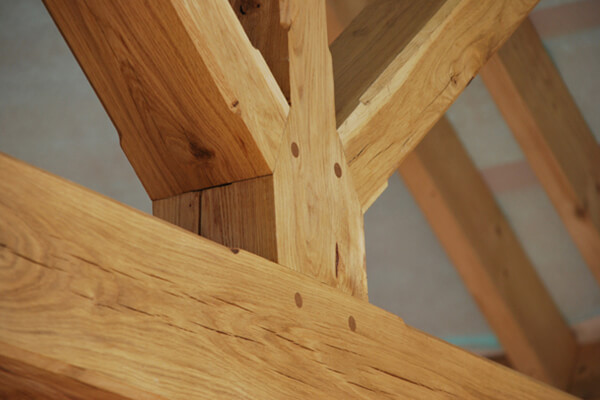 Close-up Timber Frame